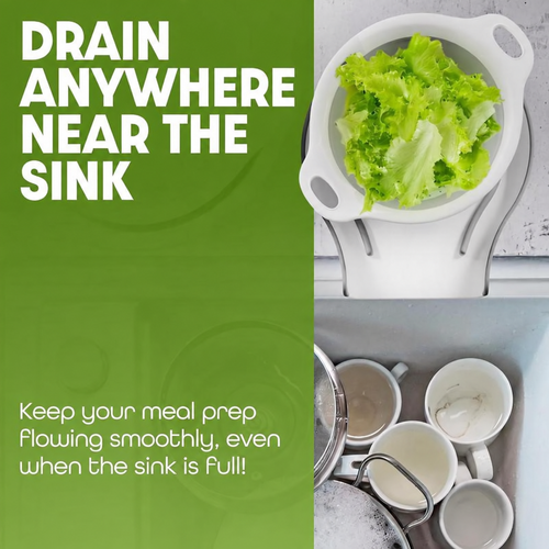 Collapsible Colander Set with Draining Base (3 Sizes + Base)