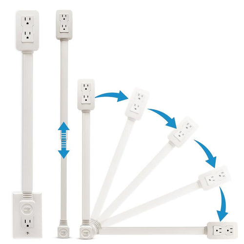 Slide & Swivel Outlet Extender: Power Right Where You Need It