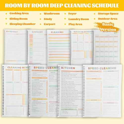 Busy Brain House Organizing & Cleaning Planner: The List Already Written