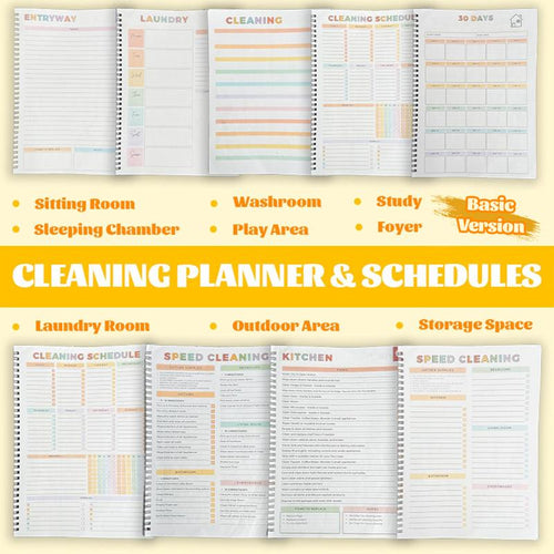 Busy Brain House Organizing & Cleaning Planner: The List Already Written