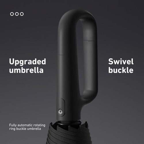 Clip-On Automatic Folding Umbrella: Stays on Your Bag