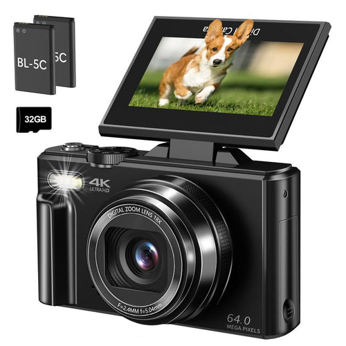 Nostalgia 4K Flip Screen Digital Camera