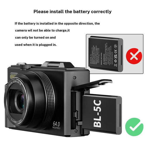 Nostalgia 4K Flip Screen Digital Camera