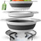 Collapsible Colander Set with Draining Base (3 Sizes + Base)