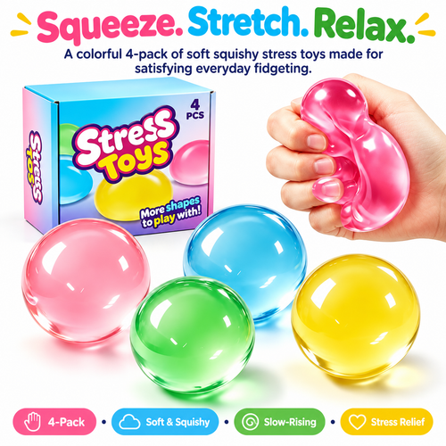 The Authentic Coconut Oil Squishy (4-Pack Value Set)