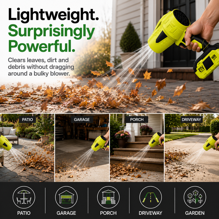 One Tool for Every Blast Job. Car. Porch. PC. Garage. Done.
