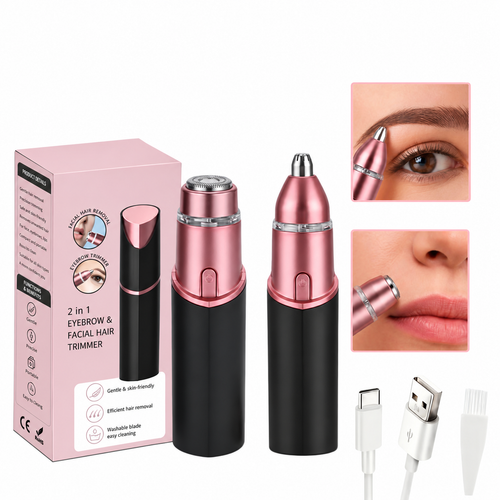 2 in 1 Facial & Eyebrow Hair Trimmer