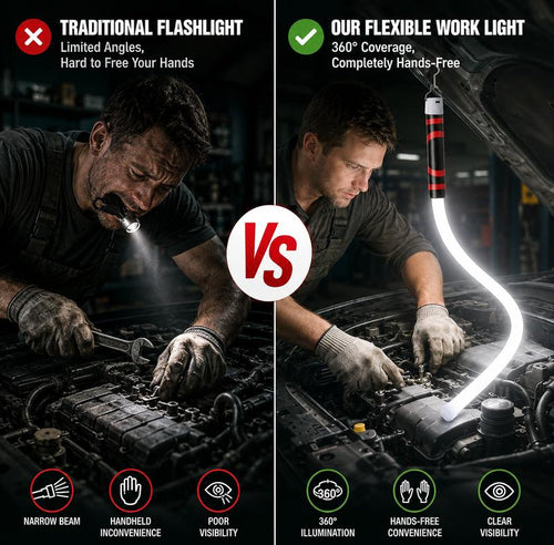 Bendable LED Work Light: The Hands-Free Tight-Space Solution