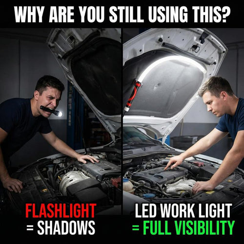 Bendable LED Work Light: The Hands-Free Tight-Space Solution