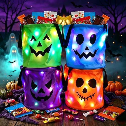 LED Halloween Candy Bucket