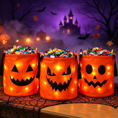 LED Halloween Candy Bucket