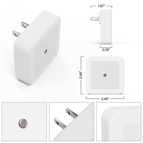 Warm White Plug-In Night Light (6-Pack)