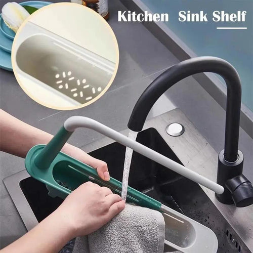 Clear Counter Sink Organizer: Nothing Sits in Water, and It Fits Your Sink