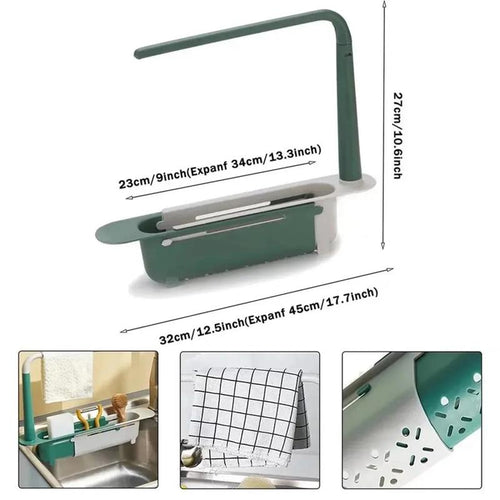 Clear Counter Sink Organizer: Nothing Sits in Water, and It Fits Your Sink