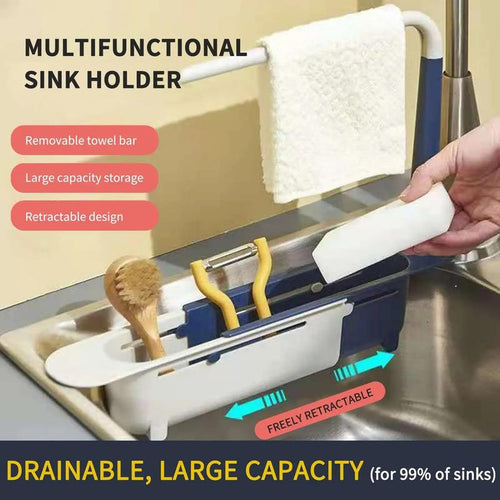 Clear Counter Sink Organizer: Nothing Sits in Water, and It Fits Your Sink