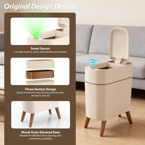 Slim Sensor Trash Can
