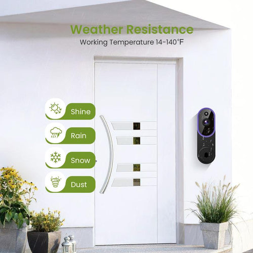 Wireless Video Doorbell Camera: See Who Is At Your Door From Anywhere, No Wiring and No Monthly Fee