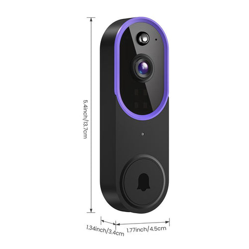 Wireless Video Doorbell Camera: See Who Is At Your Door From Anywhere, No Wiring and No Monthly Fee